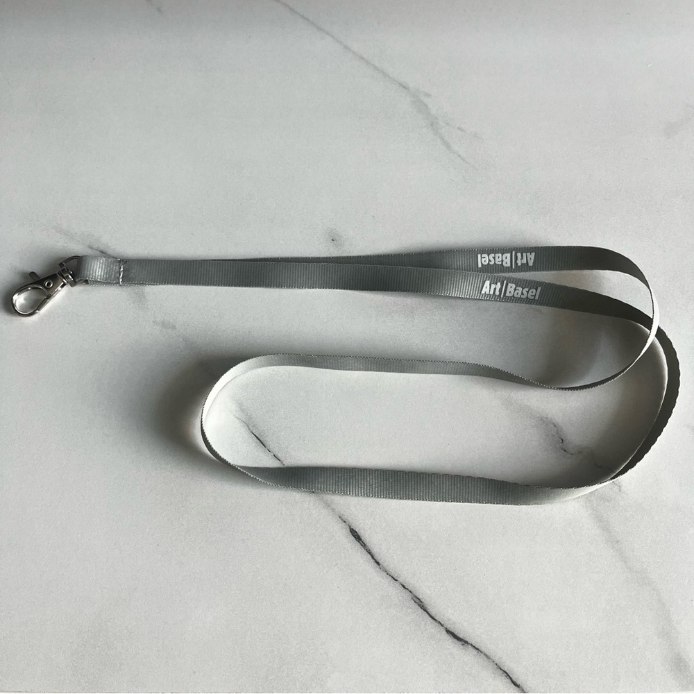 Gray Art Basel Lanyard